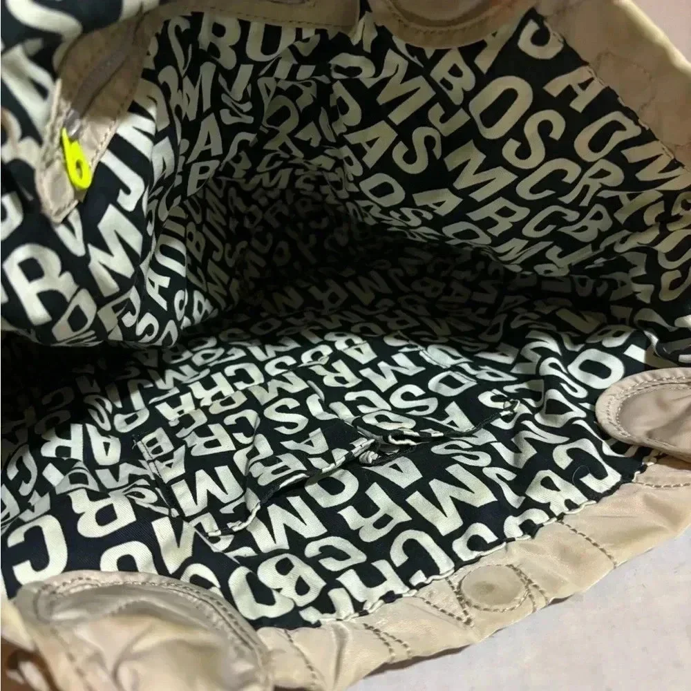 Marc by Marc Jacobs beige nylon handbag